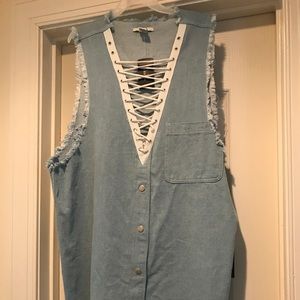 Women’s Denim Sleeveless Top